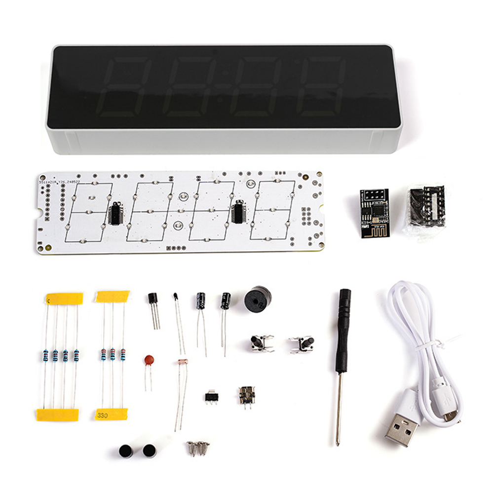 Diy Home Electronics Projects - IoT 다채로운 와이파이 시계 키트, 지능형