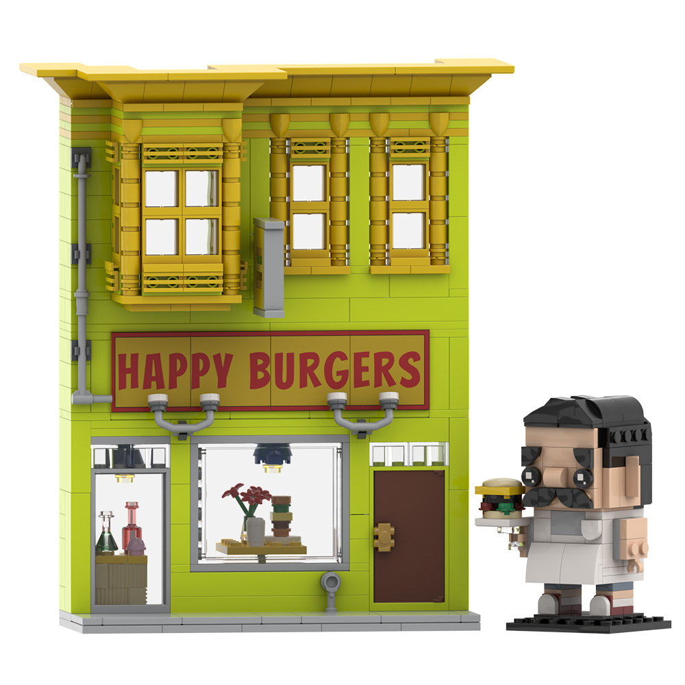 Diy Electronics Shop - Gobricks MOC Bobs 버거스 빌딩 블록