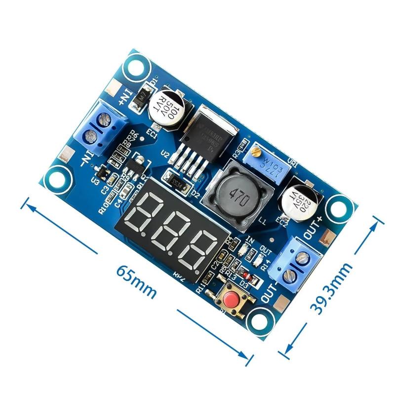 Useful Diy Electronics - LM2596 전원 공급 모듈 디스플레이 포함