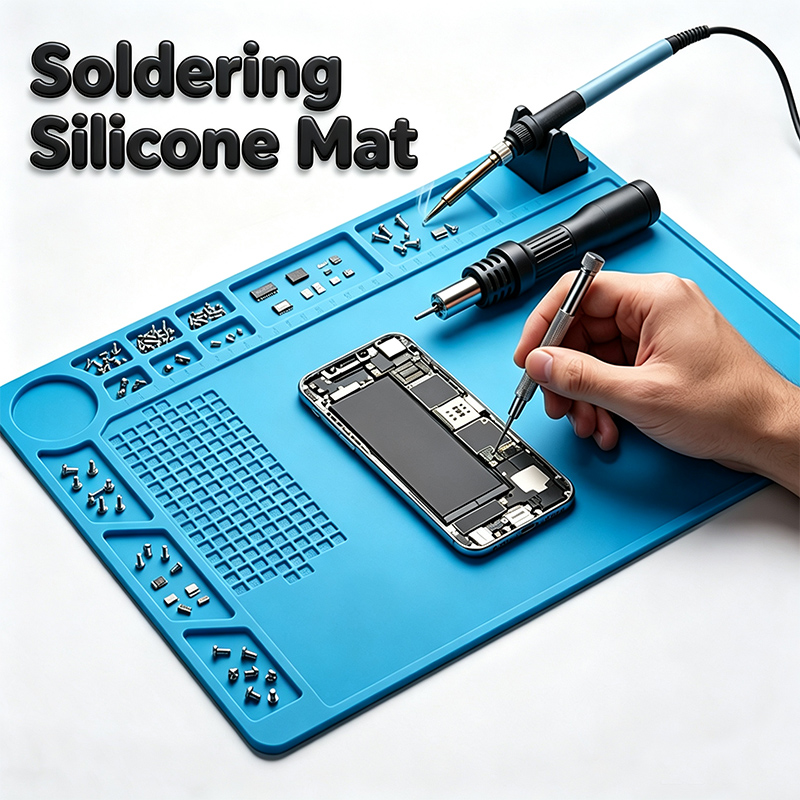 Diy Soldering Station No Electronics - 실리콘 수리 매트 단열 납땜 스테이션