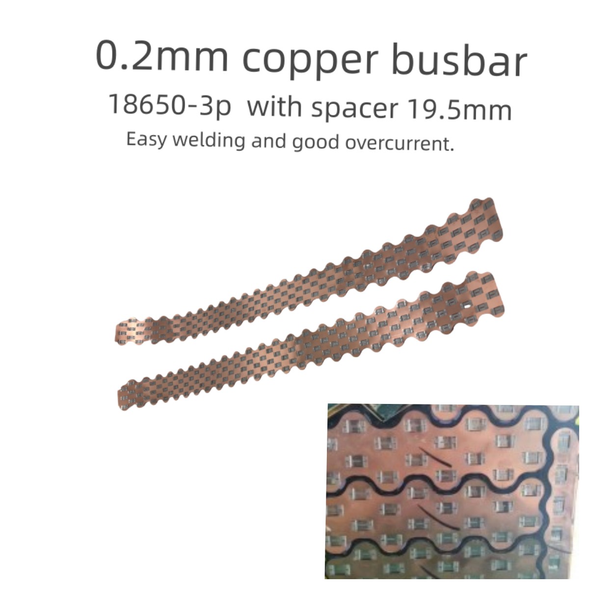 Diy Electronic Components - 18650-3P W 스타일 구리 버스바 배터리