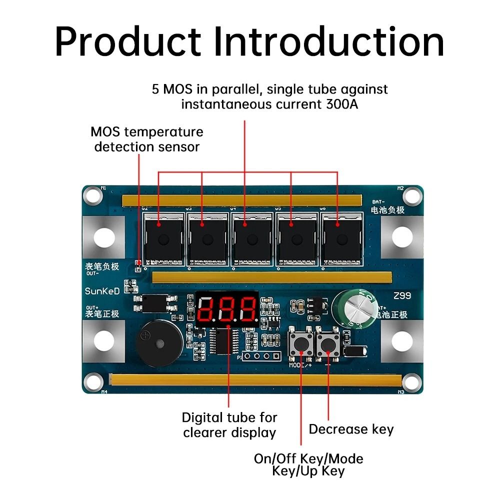 Diy Electronics Spot Welder - 휴대용 12V 스폿 용접기 디지털 디스플레이